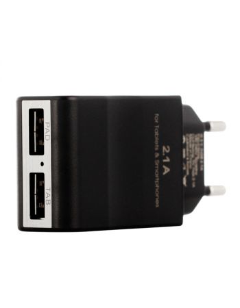 Сетевое зарядное устройство для Apple InterStep 2 USB 2.1A + кабель Lightning